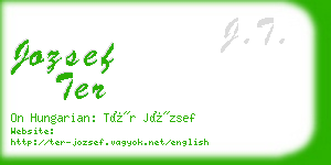 jozsef ter business card